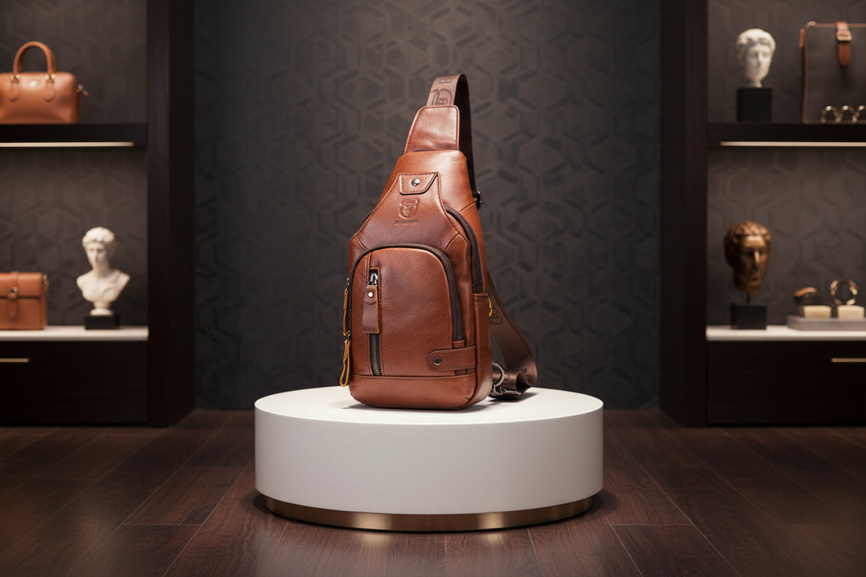 la sacoche homme cuir et ses multi-poches