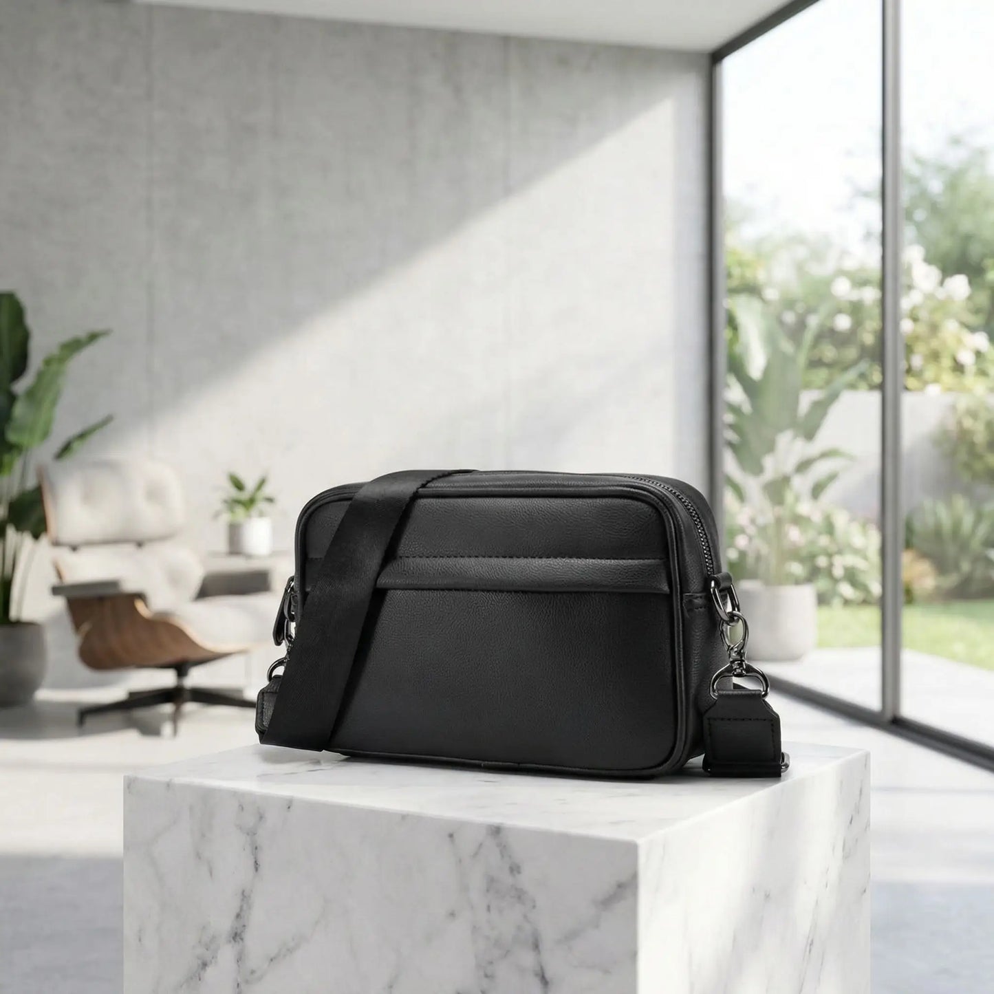 Sacoche homme Élégance Urbaine en cuir PU premium pour usage quotidien