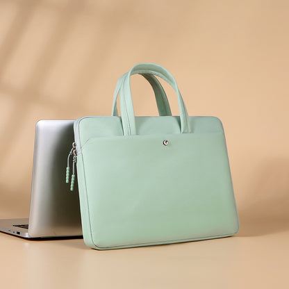 Sacoche ordinateur  Élégante et Résistante, couleur vert menthe/ taille différente