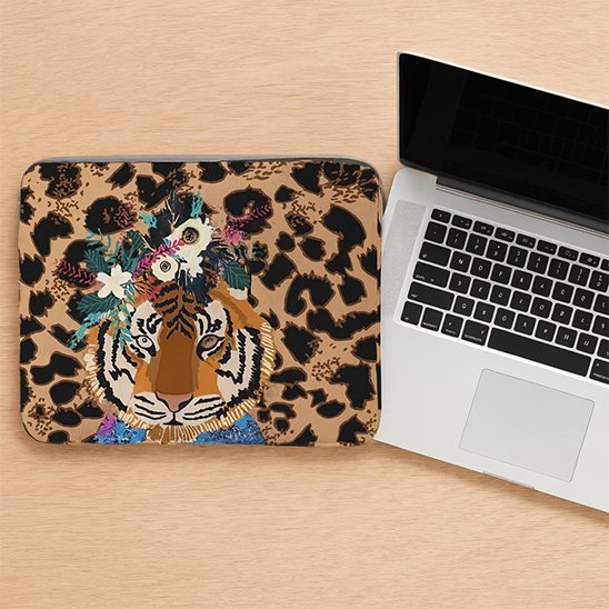 Vue d'ensemble de la sacoche ordinateur femme FelinArt protection optimale