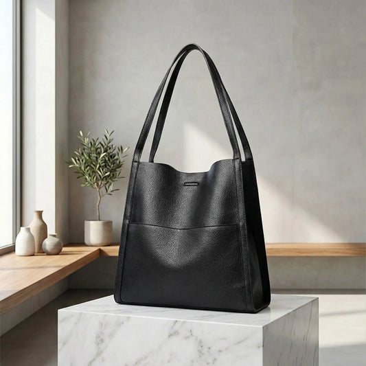 sacs cabas similicuir de qualité  en couleur noir