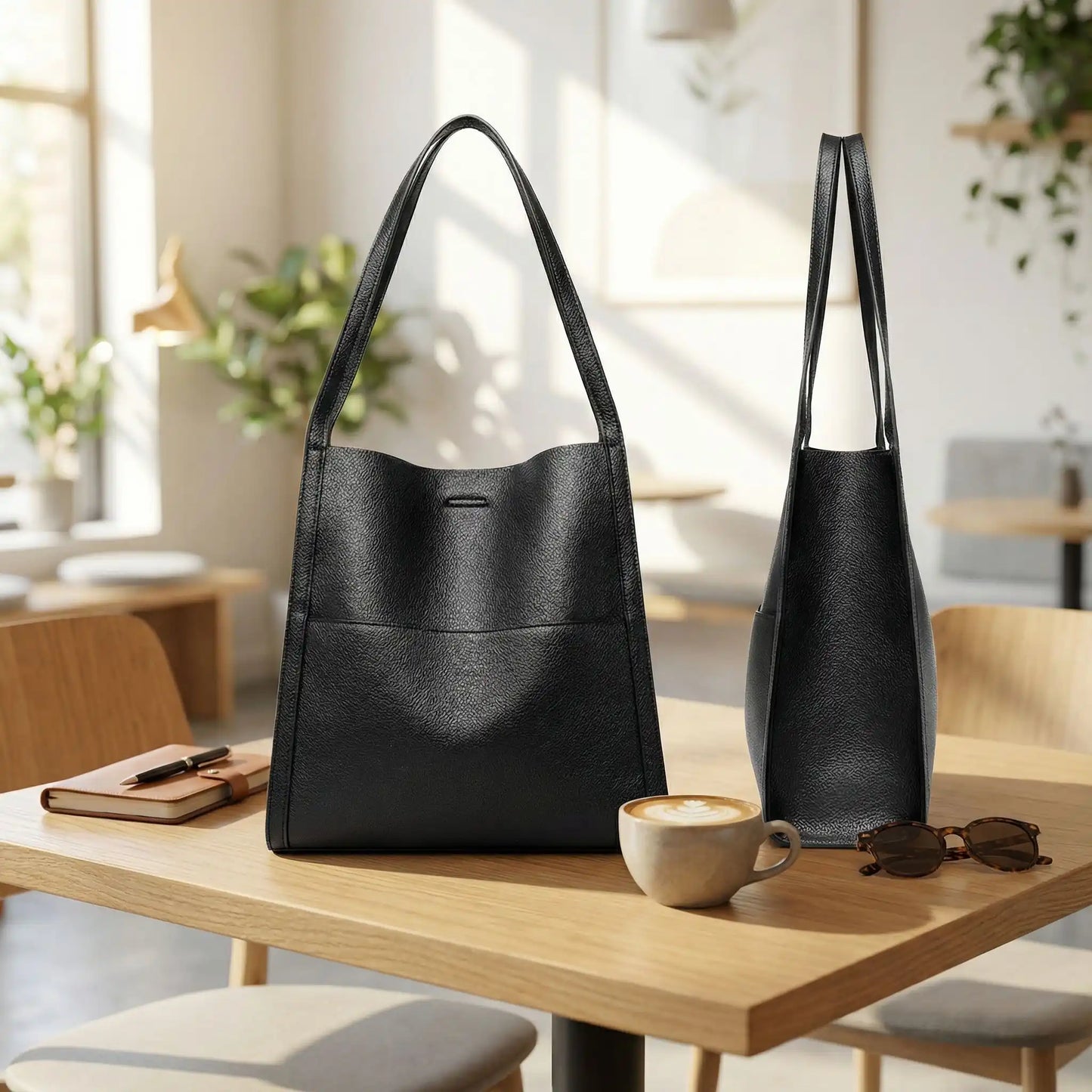 sacs cabas vue de devant et vue de   profil